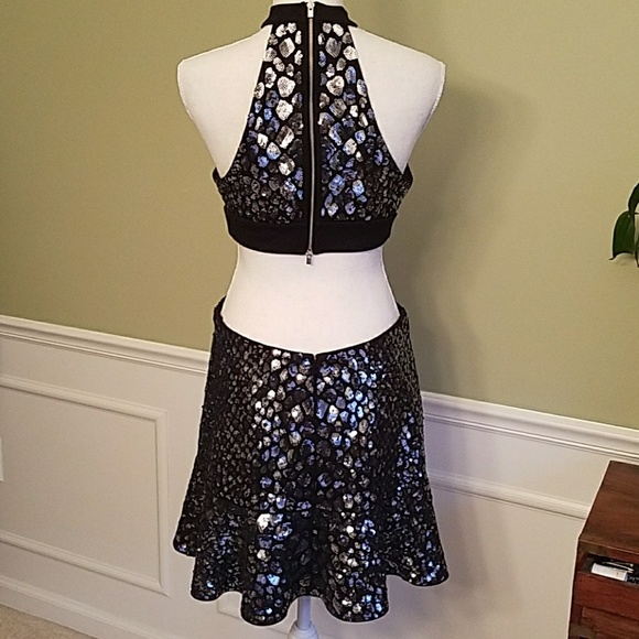 NWT Express Sequin Cutout Dress - Picture 5 of 8